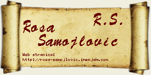 Rosa Samojlović vizit kartica